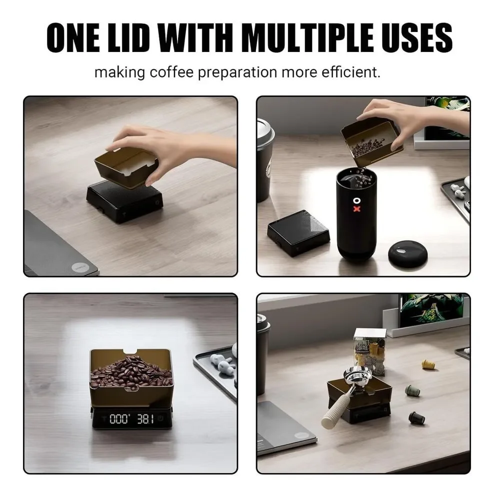 Coffee Scale with Timer - Espresso Scale with Timer Mini Rechargeable Portable